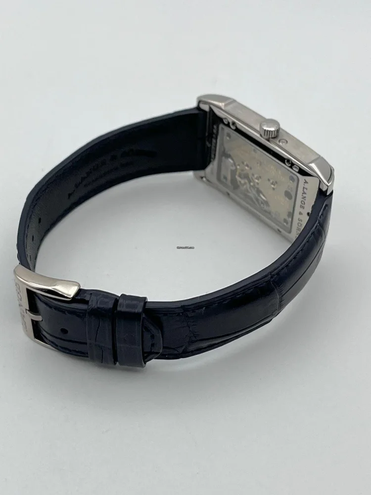 A. Lange & Söhne Cabaret White Gold 107.027 Blue Dial Extract from the archives + box